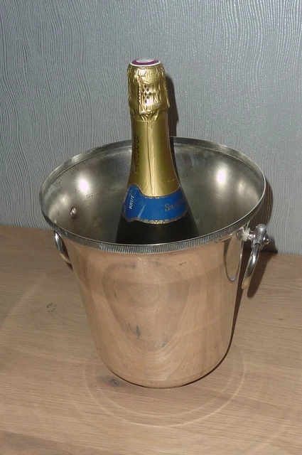 Seau à Champagne Métal Argenté - Qualité Pro Pour Hôtel/restaurant - Occasion
