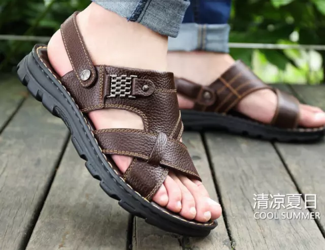 Neu Massage Sohle Sommer Sandalen Herren Sandalen Herren Casual Strandschuhe