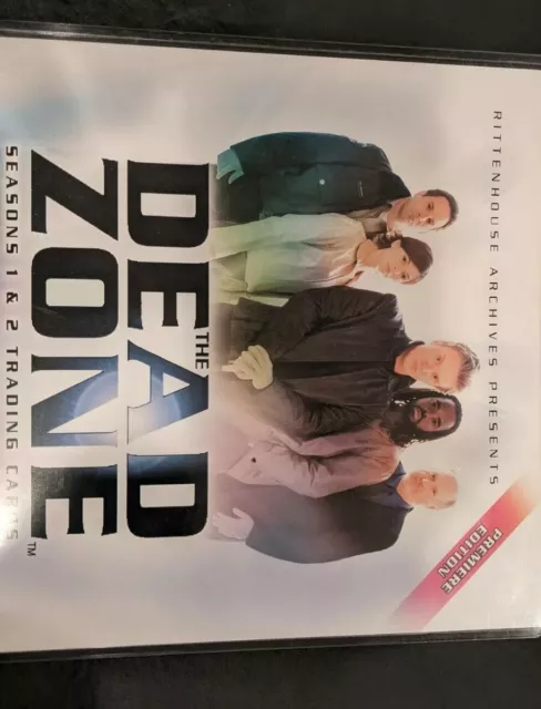 The Dead zone season  1 &2 Trading Card Dealer Sell Sheet Promo + top loader 3