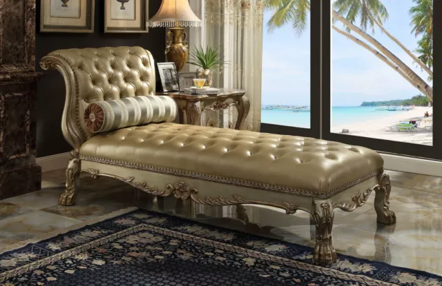 Chaiselongues Chesterfield Liege Chaise Leder Sofa Goldene Liegen Chsterfield