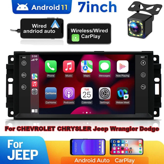 FOR JEEP WRANGLER Compass Apple CarPlay Android 11 Car Stereo Radio GPS
