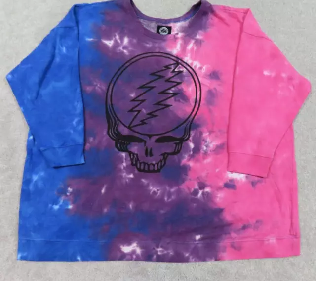 Grateful Dead Sweatshirt Adult Mens Plus Size 6 Long Sleeve Multicolor