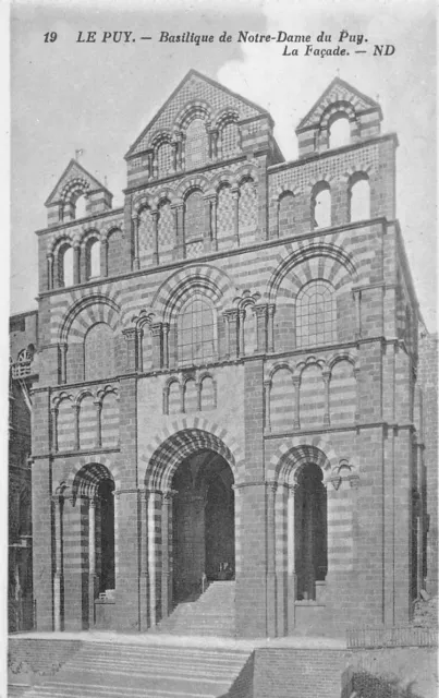 LE PUY  - basilique de Notre Dame du Puy  -  la façade