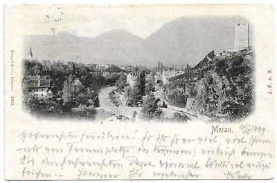 MERANO 4 VEDUTINE VIAGGIATA 1979 XXX CARTOLINA TRENTINO ALTO ADIGE 