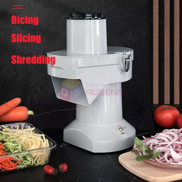 Commercial Vegetable Fruit Electric Salad Chopper Cutter Slicer Dicer Shredder