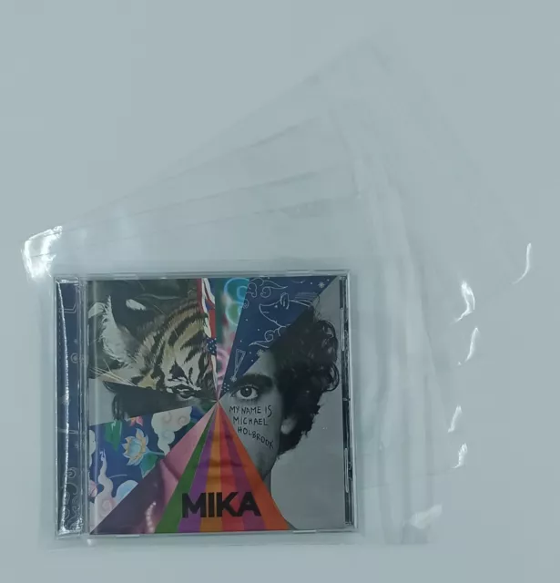 50 Pochettes plastiques pour pochette cartonnée CD avec rabat Deluxe