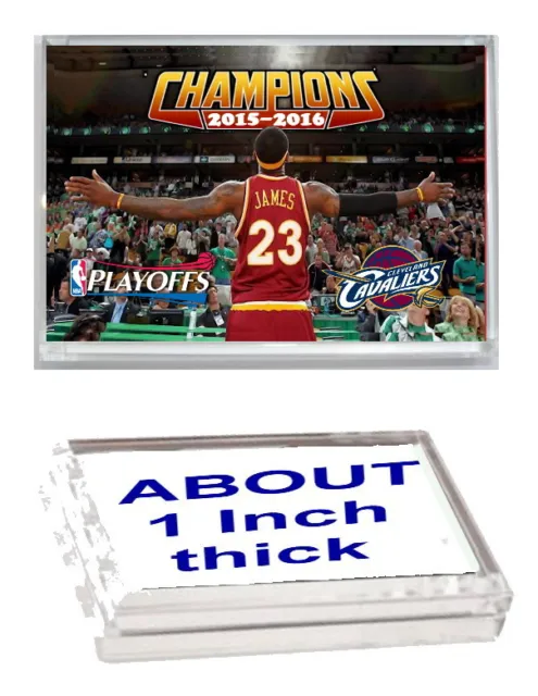 2016 NBA Champions LeBron James Cleveland Cavaliers Acrylic Executve Paperweight
