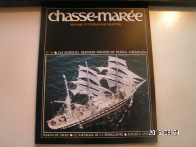 **c Revue Le Chasse marée n°54 Skipjacks américains / Pêcheurs de Groix