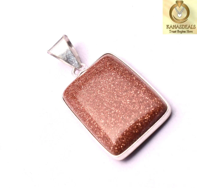 Sunstone Plated Pendant Wonderful Jewellery 7 GM Value-Priced @1.99-71209