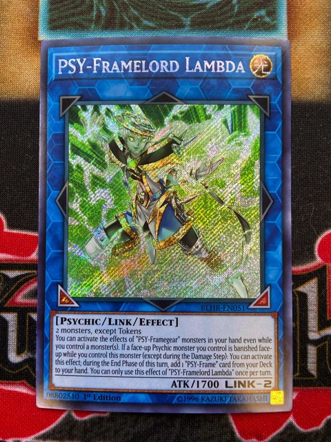 Yugioh PSY-Framelord Lambda BLHR-EN051 Secret Rare 1st Edition NM