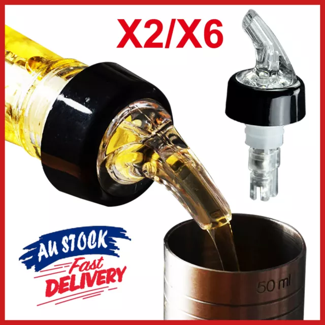 30ml Shot Pourer Bottle Barware Nip Measure Wine Liquor Spirit Dispenser RL