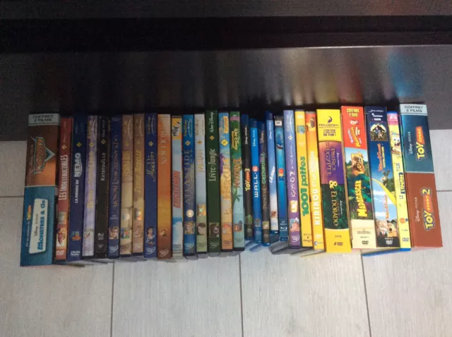 Lot De 34 DVD Ou Blu Ray Animations Disney Pixar