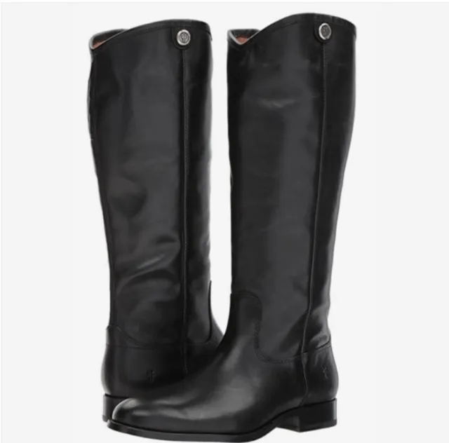 Frye Harness Melissa Button Riding Boot Women’s Size 6 M Black 77167 $347 Retail 3