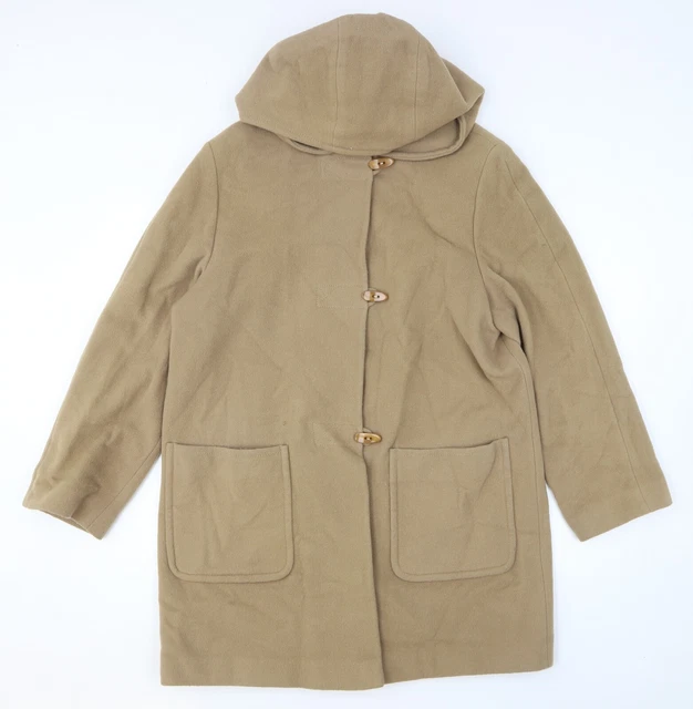 Cappotto da donna beige Marks and Spencer taglia 14 interruttore