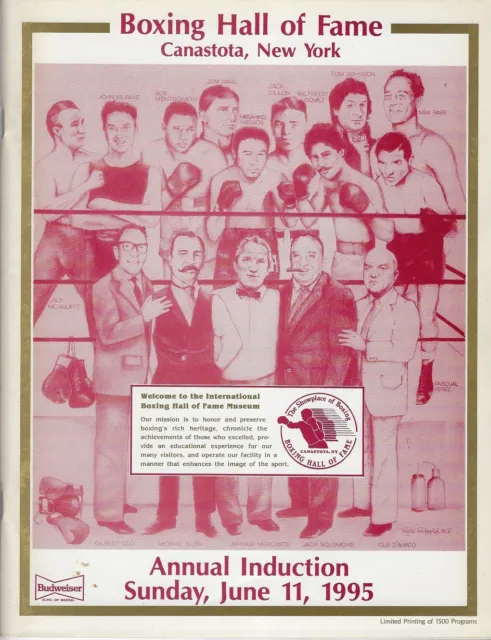 1995 Boxing Hall of Fame Program - Max Baer, Cus D'Amato