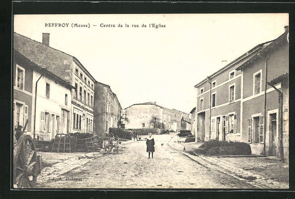 CPA Reffroy, Centre de la rue de l´Eglise