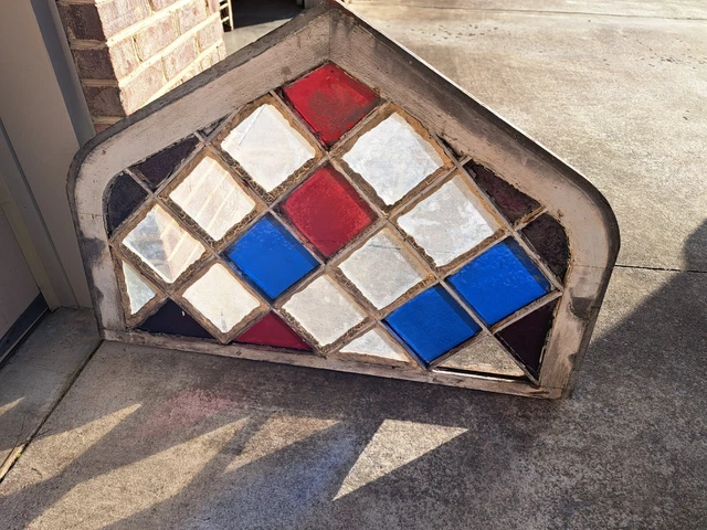 Old antique Decorative transom Window shabby salvaged farmhouse