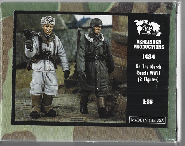 Figurines Soldats Allemands WWII 1/35 En Résine - 4 Hommes Non Assemblés, Non Peints