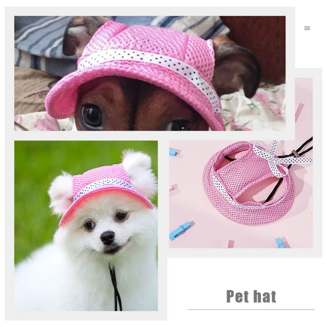 Breathable Pet Hat Outdoor Dog Hat Pet Breathable Hat Outdoor Decor Baseball Cap 5