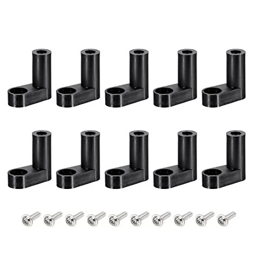 Pcb Plastic Fixed Feet Circuit Board Standoff Black Mounting Spacer 20mm With M3