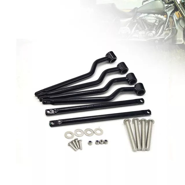 Universal Side Pack Refit Saddlebag Support Bar Bracket For Harley Dyna XL Black