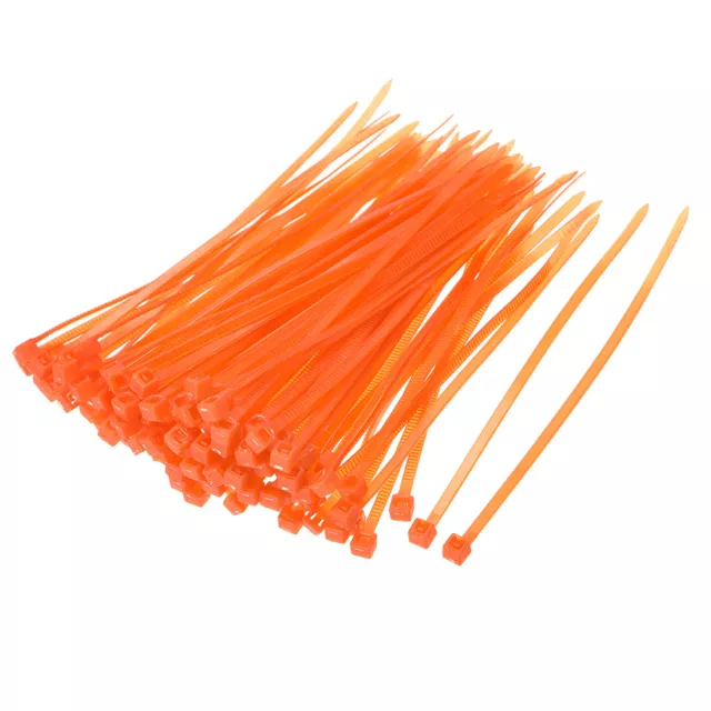 Nylon Câble Attaches 8 Pouce Autobloquant Attaches Rapides 0.14 Pouce 100Pcs