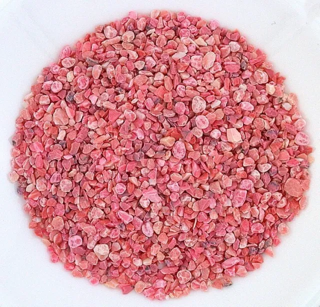 Chip de incrustación artesanal de resina rosa color coral de media onza 4 mm y menos