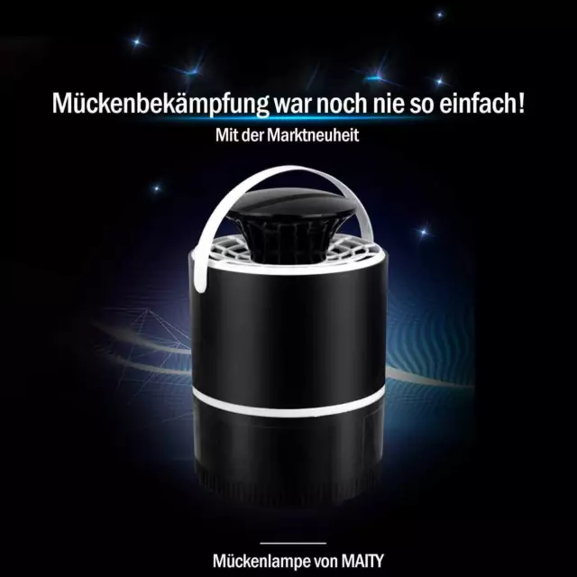 Mückenlampe / elektrisch UV-LED Insektenlampe USB Ladung Ungiftig Super leise