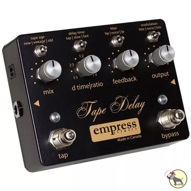 Pedal analógico de efectos para guitarra seco Empress Tape Delay True Bypass Trails