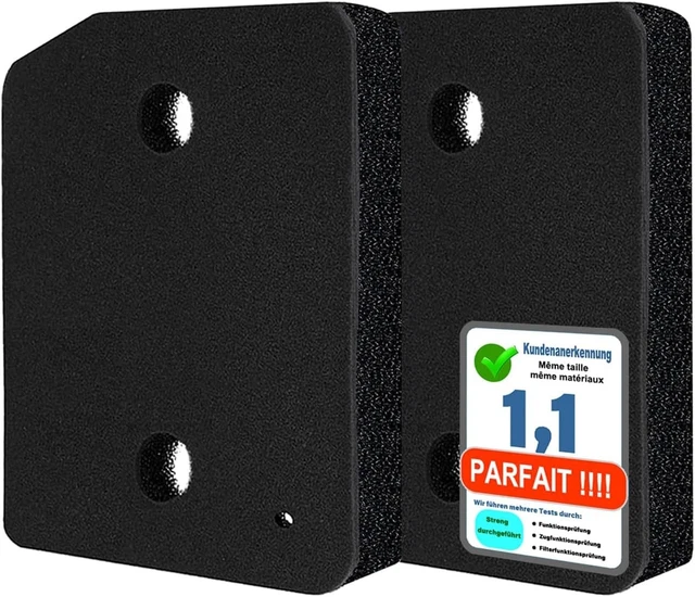 2 pièces filtre éponge adapté à la pompe à chaleur du sèche-linge Miele | Peut être utilisé à la place du filtre Miele 9164761