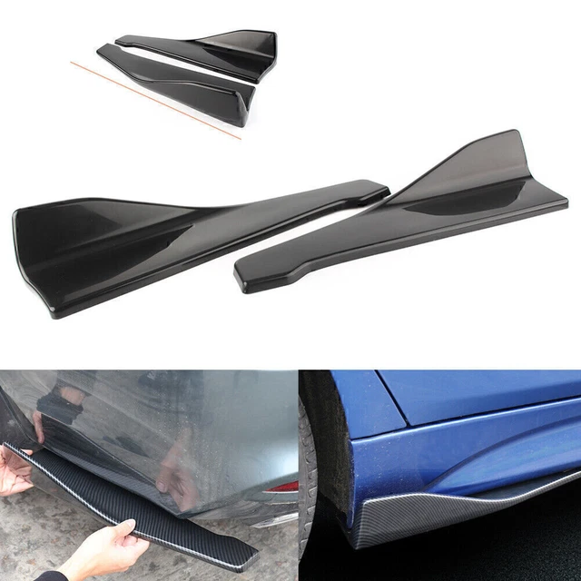 2 pz kit universale spoiler paraurti posteriore auto 48 cm nero