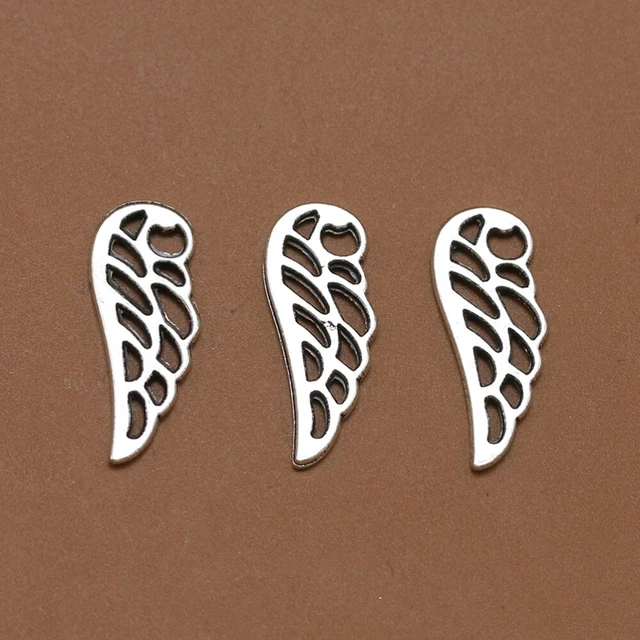 20pcs Alloy Hollow out Wing Pendants Charms DIY Jewelry Making Accessory for