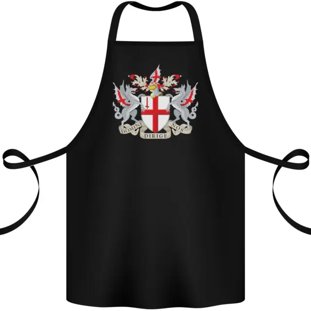 London Coat of Arms St Georges Day England Cotton Apron 100% Organic