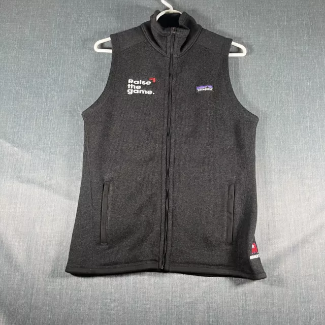 Patagonia Mens Vest Black Full Zip Monument Worn Wear Size M Polyester