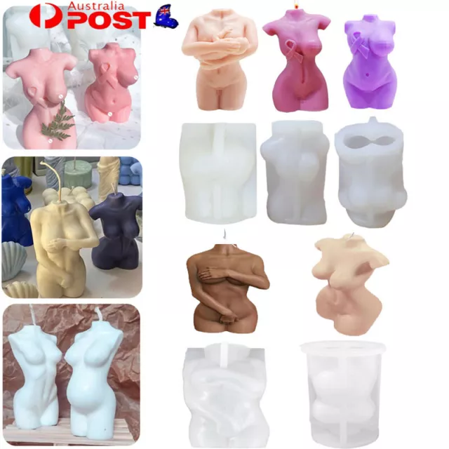 3D Female Body Candle Mold Women Model Mold DIY Silicone Soap Wax Mould Craft