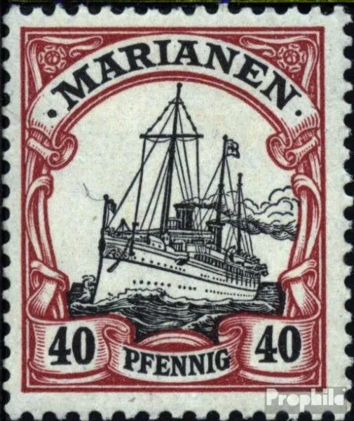 Marianas (German. Colony) 13 with hinge 1901 Ship Imperial Yacht Hohenzollern