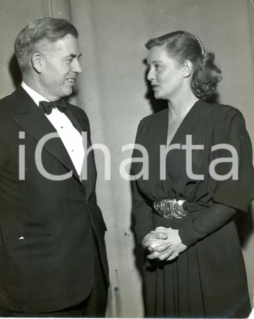 1948 HOLLYWOOD Henry A. WALLACE, candidate for Presidency with Bette DAVIS *Foto