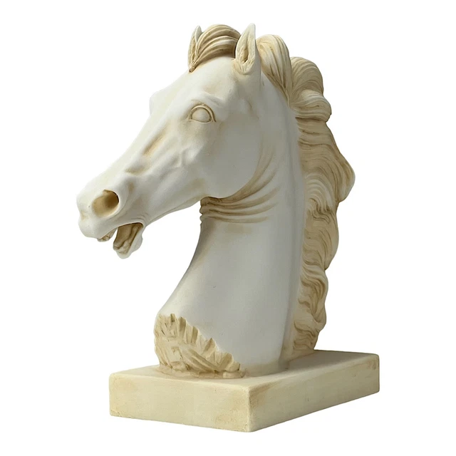 Serre-livres Tête De Cheval En Pierre D'onyx - Déco Vintage