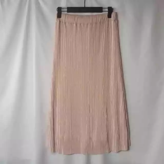 Harlowe & Graham Womens Skirt Midi Pleated Blush Pink XSmall