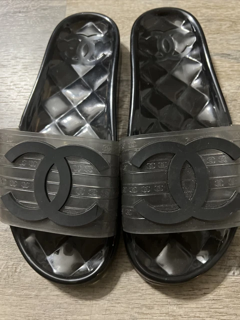 Chanel Jelly Slides Clear