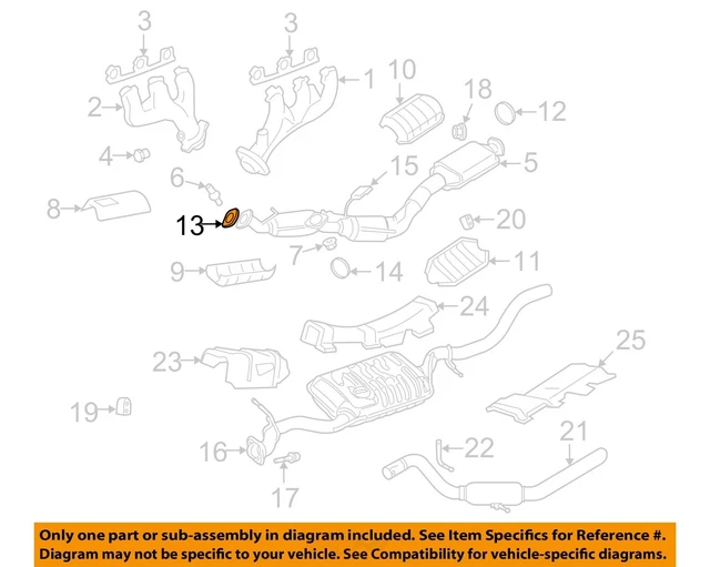 FORD OEM 97-04 Explorer Exhaust Components-Converter Gasket F77Z5C226AA
