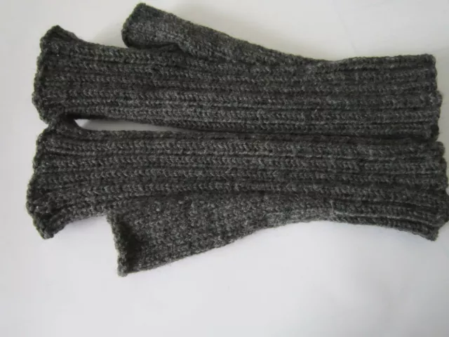 Handstulpen für Damen/Herren - anthrazit -  6 fach Regia Markenwolle