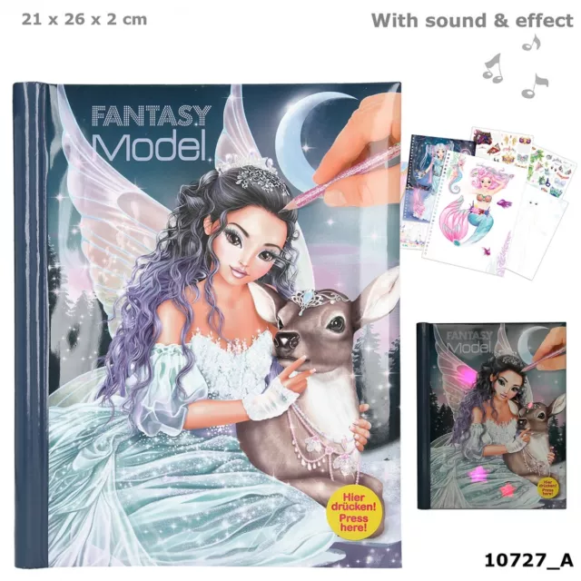 DEPESCHE TOP MODEL -fantasy Model- Livre de Coloriage Avec LED Et