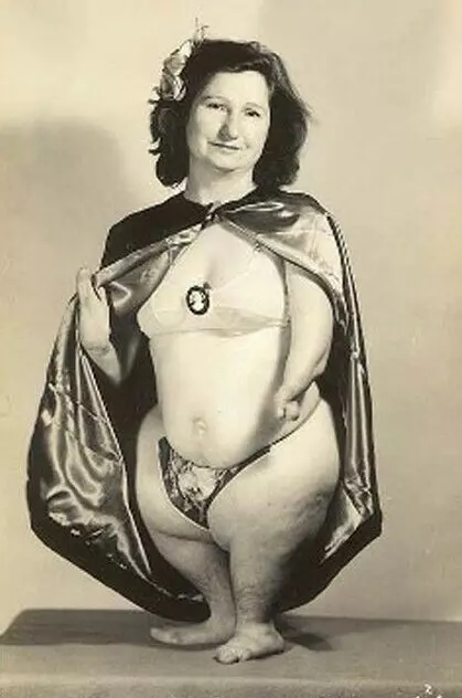 Antique Freak Show Mignon The Penguin Girl Photo 537b Oddleys Strange & Bizarre