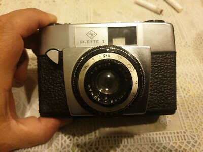 film macchina fotografica con color-Agnar 1:24/45 Lens Vario VINTAGE CON CUSTODIA AGFA SILETTE 
