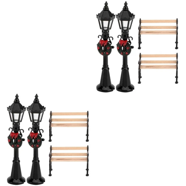 10 Pz SMD Lampada Modello Lampioni Layout Lampione Ferrovia Treno Giardino Parco Giochi Scenario Lampada A Led Illuminazione 1:87 HO Scala 3 V - Foto 13