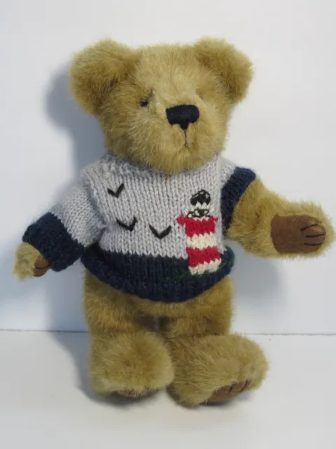 Boyds Bear-Kevin G Bearsley-10" Plush Stuff Animal-Lighthouse Sweater #BB-28