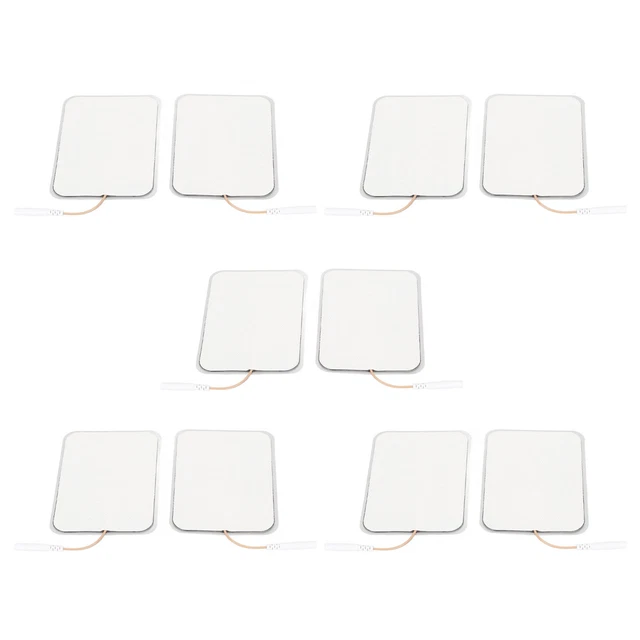 Electrode Pads Pack Of 10 Rectangle Reusable Non Woven TENS Units Pads For