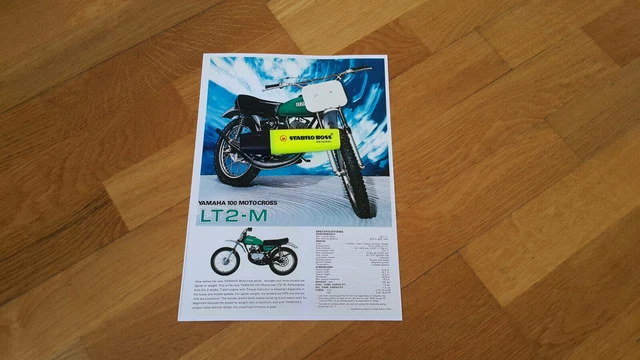 YAMAHA 1972 vintage REPRO brochure LT2-M 100 LTMX LT2 MotoCross LT Noguchi Webco