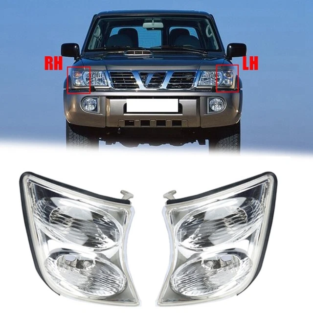Luce segnale di svolta anteriore auto per Patrol Y60 Y61 2001-2003 luce testa Ma R1N4